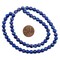 The Bead Chest Lapis Lazuli Round Beads: Mottled Design Gemstone Jewelry Supply, Full Strand, Various Sizes